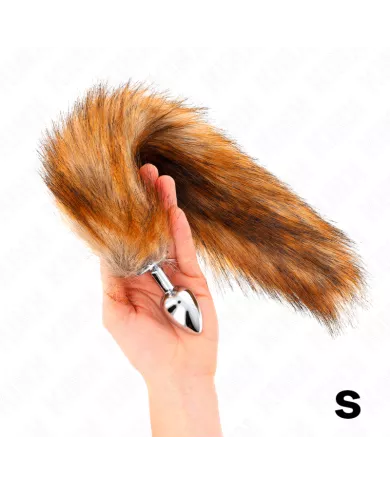 KINK - PLUG ANAL TAILLE S 7 X 3 CM AVEC QUEUE SYNTHÉTIQUE 40 CM MARRON KINK - PLUG ANAL TAILLE S 7 X 3 CM AVEC QUEUE SYNTHÉTIQUE 40 CM MARRON