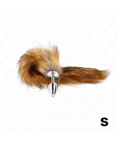 KINK - PLUG ANAL TAILLE S 7 X 3 CM AVEC QUEUE SYNTHÉTIQUE 40 CM MARRON KINK - PLUG ANAL TAILLE S 7 X 3 CM AVEC QUEUE SYNTHÉTIQUE 40 CM MARRON