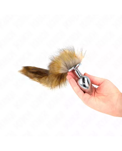 KINK - PLUG ANAL TAILLE L 10 X 4 CM AVEC QUEUE SYNTHÉTIQUE 40 CM MARRON KINK - PLUG ANAL TAILLE L 10 X 4 CM AVEC QUEUE SYNTHÉTIQUE 40 CM MARRON