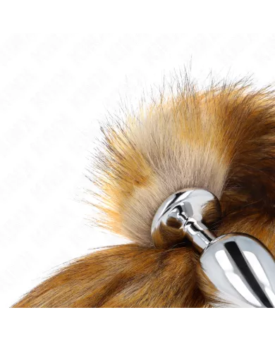 KINK - PLUG ANAL TAILLE L 10 X 4 CM AVEC QUEUE SYNTHÉTIQUE 40 CM MARRON KINK - PLUG ANAL TAILLE L 10 X 4 CM AVEC QUEUE SYNTHÉTIQUE 40 CM MARRON