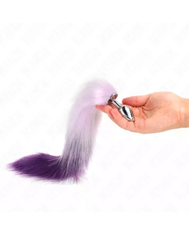 KINK - PLUG ANAL TAILLE S 7 X 3 CM AVEC QUEUE SYNTHÉTIQUE 40 CM VIOLET KINK - PLUG ANAL TAILLE S 7 X 3 CM AVEC QUEUE SYNTHÉTIQUE 40 CM VIOLET