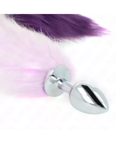 KINK - PLUG ANAL TAILLE S 7 X 3 CM AVEC QUEUE SYNTHÉTIQUE 40 CM VIOLET KINK - PLUG ANAL TAILLE S 7 X 3 CM AVEC QUEUE SYNTHÉTIQUE 40 CM VIOLET