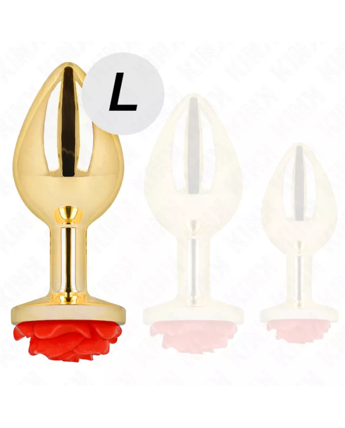 KINK - PLUG ANAL OR ROSE ROUGE TAILLE L