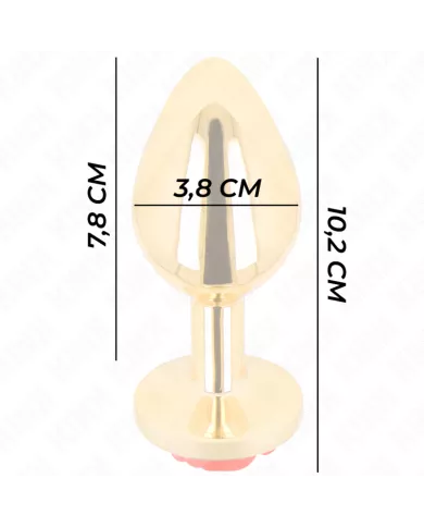 KINK - PLUG ANAL OR ROSE ROUGE TAILLE L KINK - PLUG ANAL OR ROSE ROUGE TAILLE L