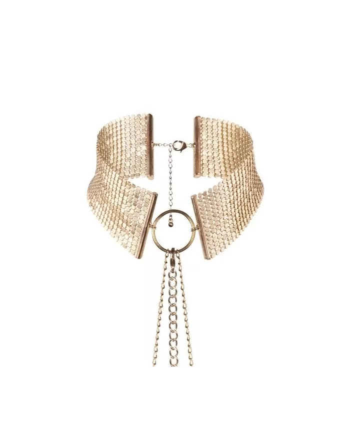 BIJOUX - DÉSIR MÉTALLIQUE COLLIER MÉTALLISÉ DORÉ BIJOUX - DÉSIR MÉTALLIQUE COLLIER MÉTALLISÉ DORÉ