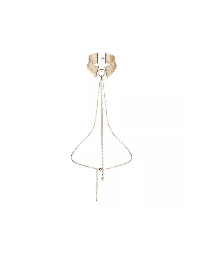 BIJOUX - DÉSIR MÉTALLIQUE COLLIER MÉTALLISÉ DORÉ BIJOUX - DÉSIR MÉTALLIQUE COLLIER MÉTALLISÉ DORÉ