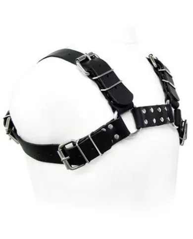LEATHER BODY - HARNAIS BULL DOG NOIR