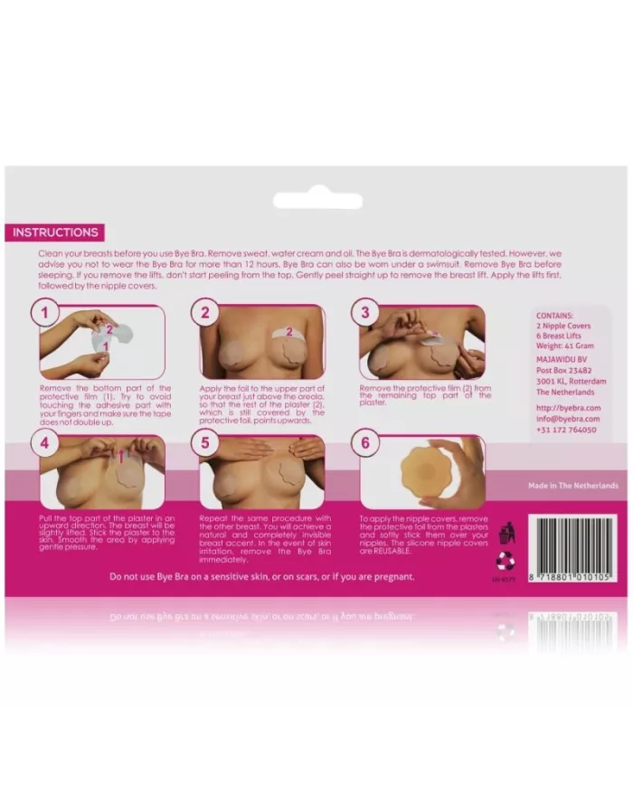 BYE-BRA - RENFORCEMENTSEINS + COUVRE-MAMETAUX SYLIQUE BONNET F/H BYE-BRA - RENFORCEMENTSEINS + COUVRE-MAMETAUX SYLIQUE BONNET F/H