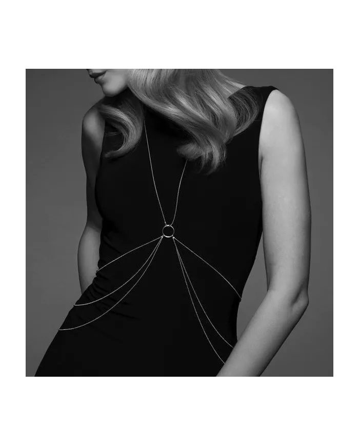 BIJOUX - MAGNIFIQUE CHAÎNES MÉTALLIQUES POUR LE CORPS 8 ARGENT