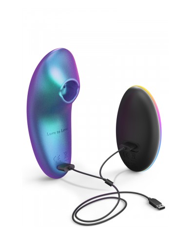 Masseur clitoridien télécommandé Dreamer Iridescent Turquoise - Love to Love