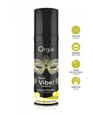 Gel d'excitation Dual Vibe Lemon Gin Tonic Liquid Vibrator
