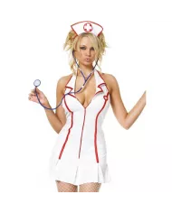 LEG AVENUE - COSTUMES - ROBE DINFIRMIÈRE EN CHEF ENSEMBLE 3 PIÈCES TAILLE S/M LEG AVENUE - COSTUMES - ROBE DINFIRMIÈRE EN CHEF ENSEMBLE 3 PIÈCES TAILLE S/M