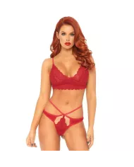 LEG AVENUE - ENSEMBLE 2 PIÈCES BRALETTE ET STRING DENTELLE M/L LEG AVENUE - ENSEMBLE 2 PIÈCES BRALETTE ET STRING DENTELLE M/L