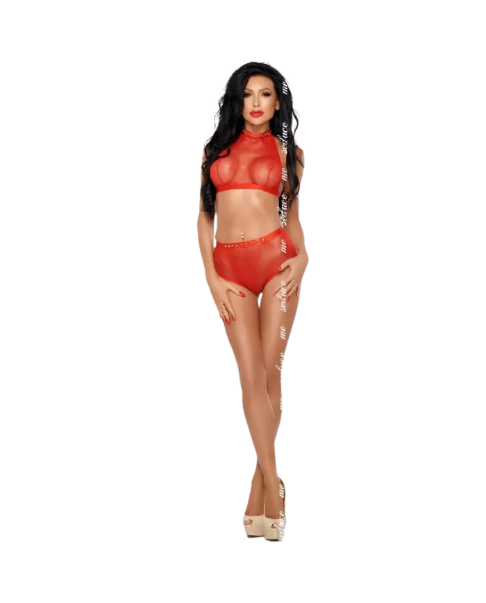 ME-SEDUCE - MONA SET ROUGE L/XL ME-SEDUCE - MONA SET ROUGE L/XL