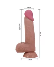 PRETTY LOVE - SÉRIE SLIDING SKIN GODE RÉALISTE AVEC VENTOUSE COULISSANTE PEAU BRUN 20,6 CM PRETTY LOVE - SÉRIE SLIDING SKIN GODE RÉALISTE AVEC VENTOUSE COULISSANTE PEAU BRUN 20,6 CM