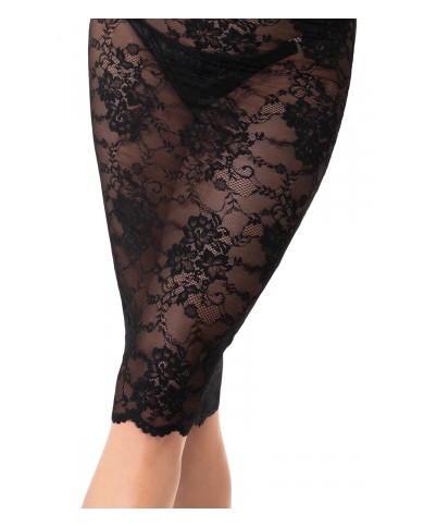 Robe mi-longue Nocturne F338 en dentelle