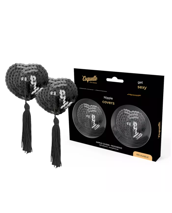COQUETTE CHIC DESIRE - CACHE-MALINS  PAILLETTES NOIRES