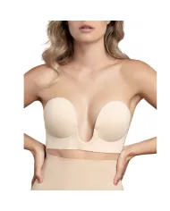 BYE-BRA - SOUTIEN-GORGE SANS POIGNÉES BEIGE BONNET A BYE-BRA - SOUTIEN-GORGE SANS POIGNÉES BEIGE BONNET A