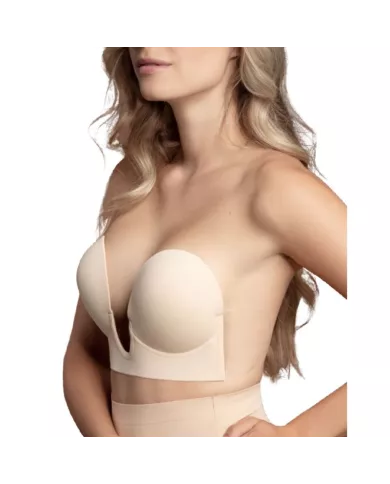BYE-BRA - SOUTIEN-GORGE SANS POIGNÉES BEIGE BONNET D
