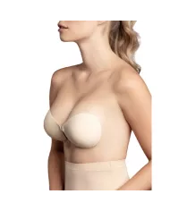 BYE-BRA - SOUTIEN-GORGE INVISIBLE BEIGE BONNET A