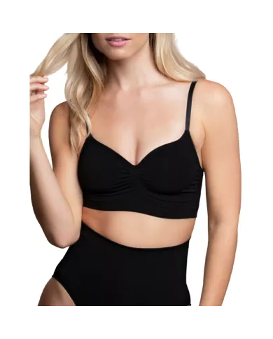 BYE-BRA - MEDIUM CONTROL SOUTIEN-GORGE SANS POINTS NOIR TAILLE XL