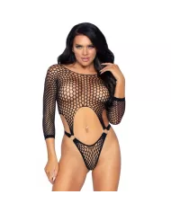 LEG AVENUE - TOP BODY AVEC THONG DOS TAILLE UNIQUE - NOIR LEG AVENUE - TOP BODY AVEC THONG DOS TAILLE UNIQUE - NOIR