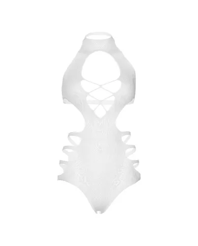 LEG AVENUE - BODY  BRETELLES DÉCOUPÉE TAILLE UNIQUE - BLANC