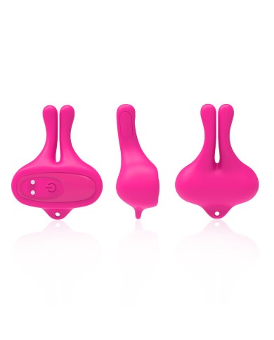 ARMONY - PINCES À TÉTONS MAGNÉTIQUES VIBRATOIRES EN FORME DE LAPIN ROSE
