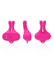ARMONY - PINCES À TÉTONS MAGNÉTIQUES VIBRATOIRES EN FORME DE LAPIN ROSE