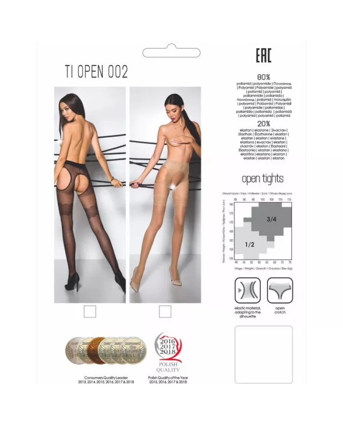 PASSION - TIOPEN 002 COLLANT NOIR 3/4 20 DEN