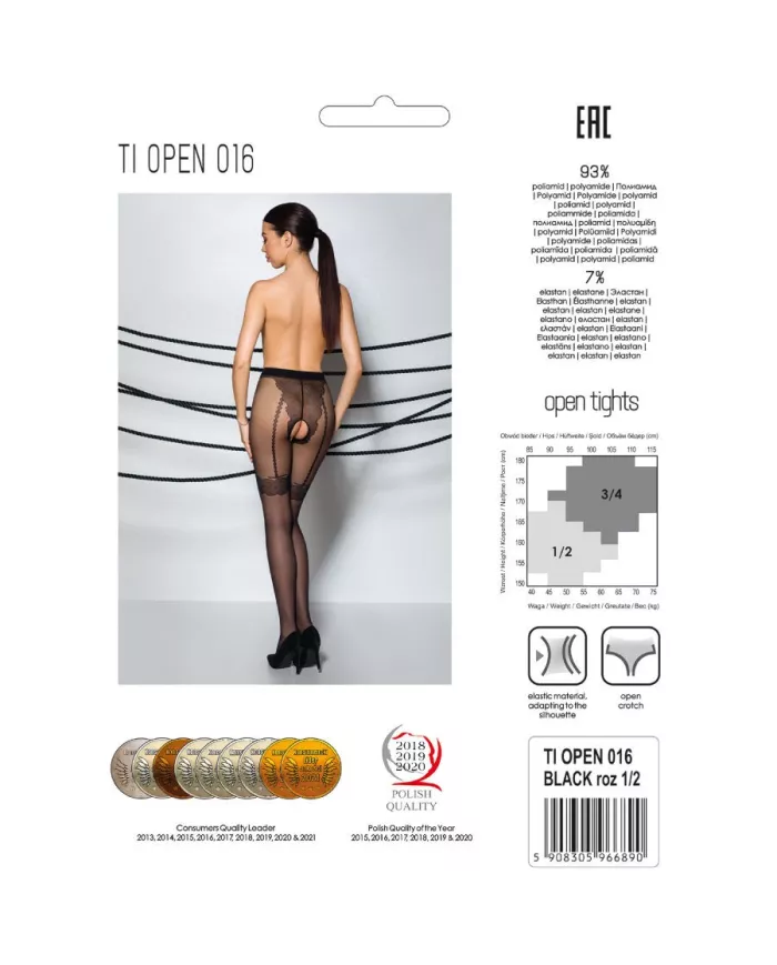 PASSION - TIOPEN 016 COLLANT NOIR 3/4 20 DEN