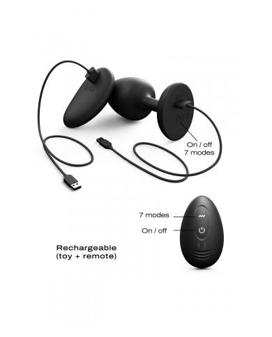 Plug anal vibrant télécommandé Geisha Plug Infinite L - Dorcel