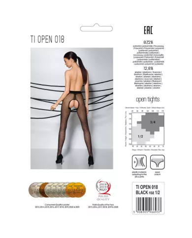 PASSION - TIOPEN 018 COLLANT NOIR 3/4 20 DEN