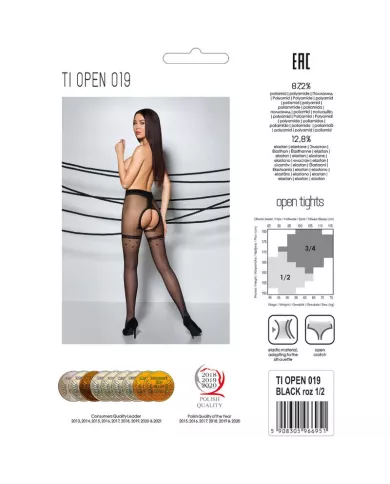 PASSION - TIOPEN 019 COLLANT NOIR 3/4 20 DEN