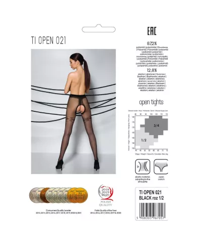 PASSION - TIOPEN 021 COLLANT NOIR 3/4 20 DEN