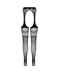 PASSION - COLLANT NOIR AVEC JARRETIÈRE S026 TAILLE UNIQUE PASSION - COLLANT NOIR AVEC JARRETIÈRE S026 TAILLE UNIQUE