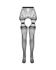 PASSION - COLLANT NOIR AVEC JARRETIÈRE S027 TAILLE UNIQUE PASSION - COLLANT NOIR AVEC JARRETIÈRE S027 TAILLE UNIQUE