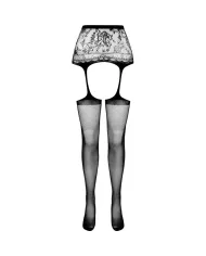 PASSION - COLLANT NOIR AVEC JARRETIÈRE S028 TAILLE UNIQUE PASSION - COLLANT NOIR AVEC JARRETIÈRE S028 TAILLE UNIQUE