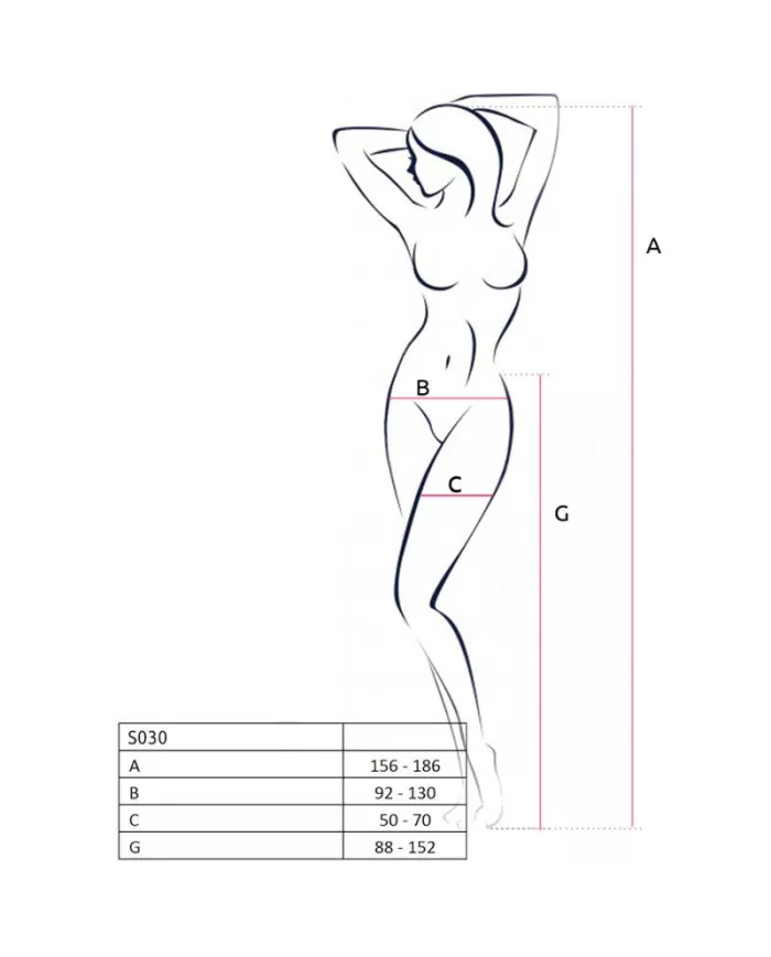 PASSION - COLLANT S030 AVEC JARRETIÈRE NOIRE TAILLE UNIQUE PASSION - COLLANT S030 AVEC JARRETIÈRE NOIRE TAILLE UNIQUE