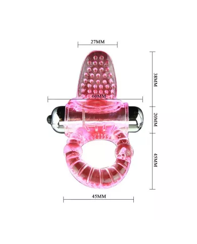 BAILE - ANNEAU PÉNIS VIBRATEUR ROSE SWEET ABS 10 RYTHMES BAILE - ANNEAU PÉNIS VIBRATEUR ROSE SWEET ABS 10 RYTHMES