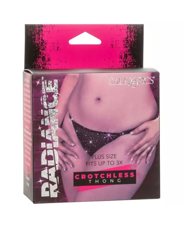 CALEXOTICS - RADIANCE STRING SANS CROCHET RHIN GRANDE TAILLE CALEXOTICS - RADIANCE STRING SANS CROCHET RHIN GRANDE TAILLE