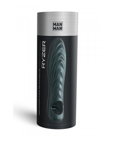 Gaine de pénis 3 en 1 Ryzer Pine Grey - Man Wan