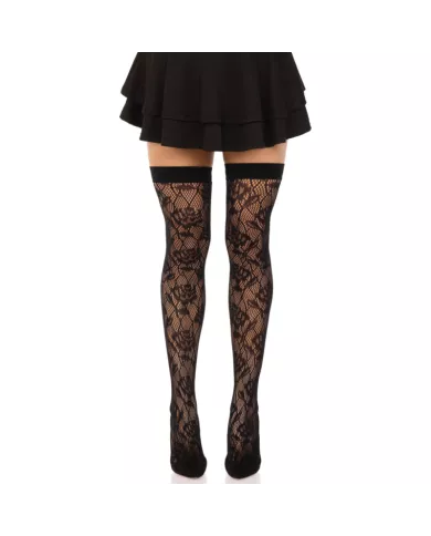 LEG AVENUE - STOCKS NET DE ROSES SAUVAGES NOIR