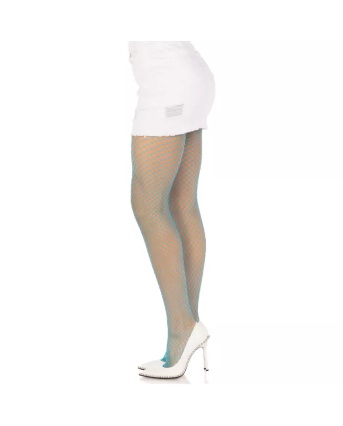LEG AVENUE - COLLANTS RÉSILLE LYCRA BLEU