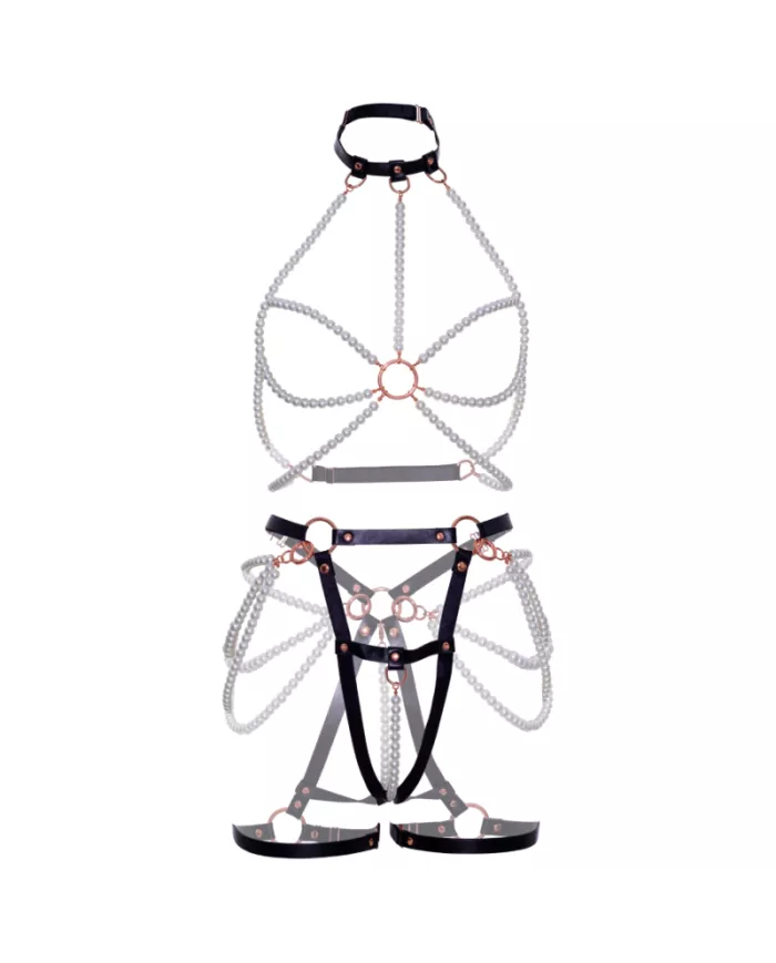 LEG AVENUE - SOUTIEN-GORGE HARNAIS & JARRETIÈRE PERLE S