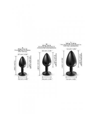 Plug anal en métal Onix Plug M - Dorcel