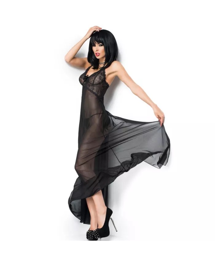 CHILIROSE - CR 3883 BABYDOLL LONGUE NOIR L/XL