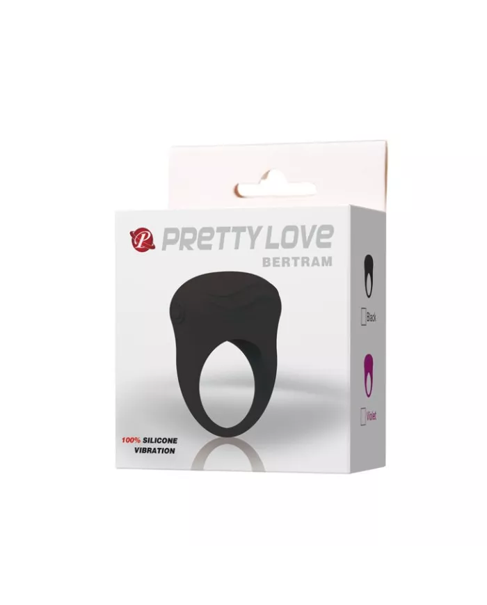 PRETTY LOVE - BERTRAM ANNEAU VIBRATEUR NOIR
