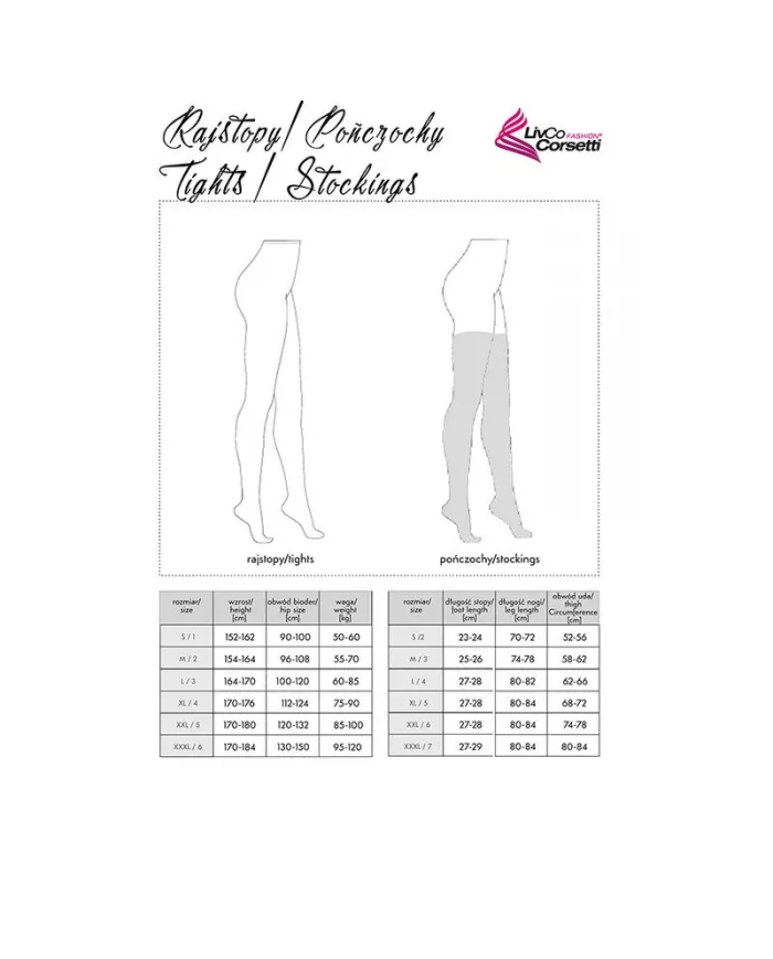 LIVCO CORSETTI FASHION - BAS GRARDDIS LC XG042 NOIR TAILLE UNIQUE