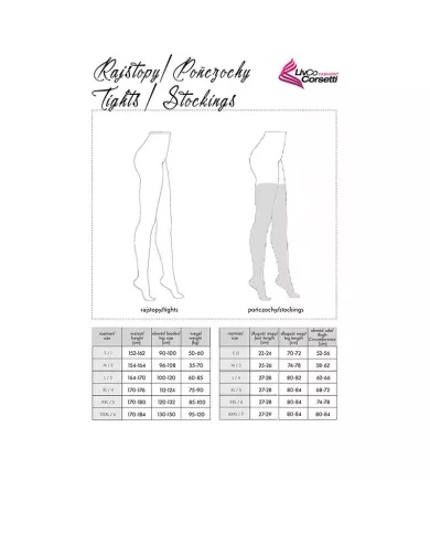 LIVCO CORSETTI FASHION - BAS LAMEAN LC XG044 NOIR TAILLE UNIQUE